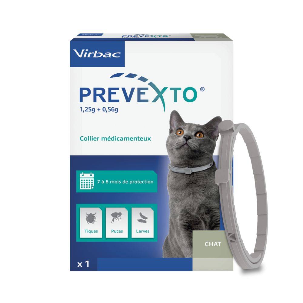 Prevexto  - Collier antiparasitaire Chat 1 Unité - Image 4