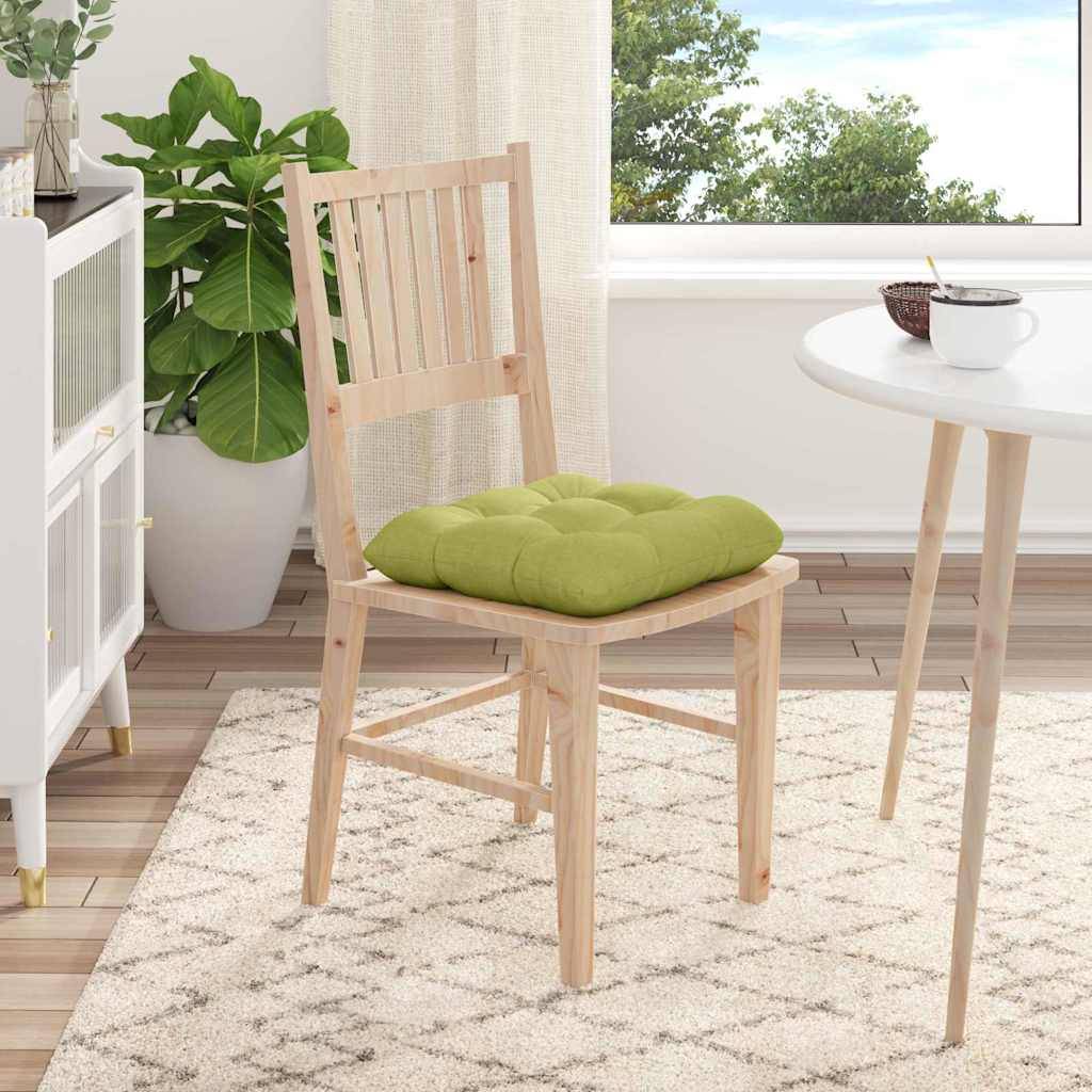 Galette De Chaise Ronde 40cm Noire - Coussin Assise Intérieur Extérieur, Antidérapant Double, Éponge Haute Densité