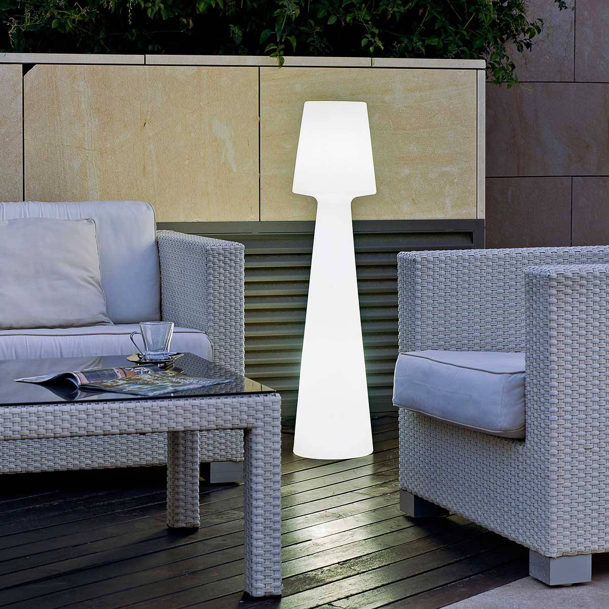 Lampadaire 110 cm de haut avec câble pour l'intérieur et l'extérieur. Lumière LED blanc chaud. LOLA - Imagen 2