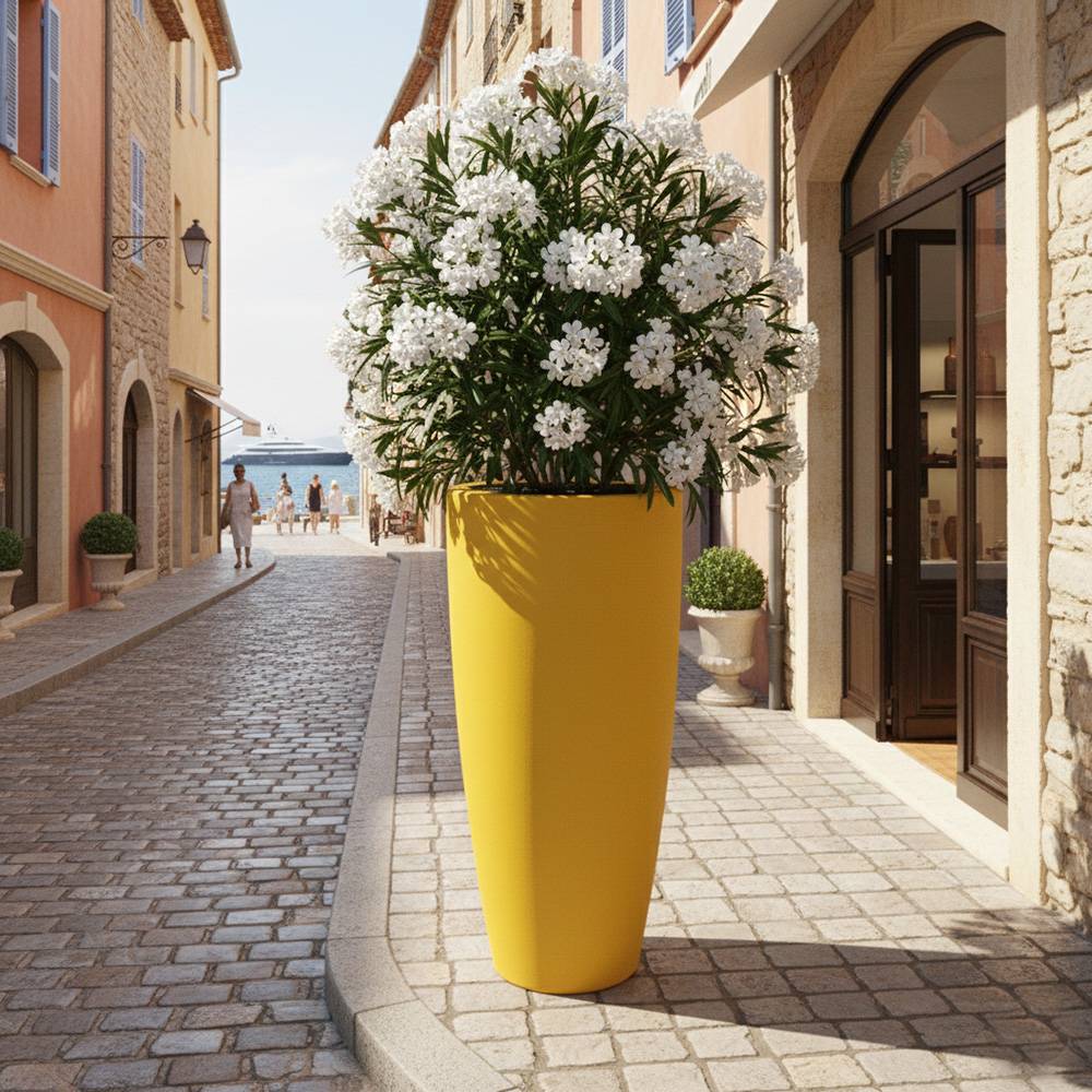Pot de fleurs conique 200l delight - plast'up rotomoulage - Image 4