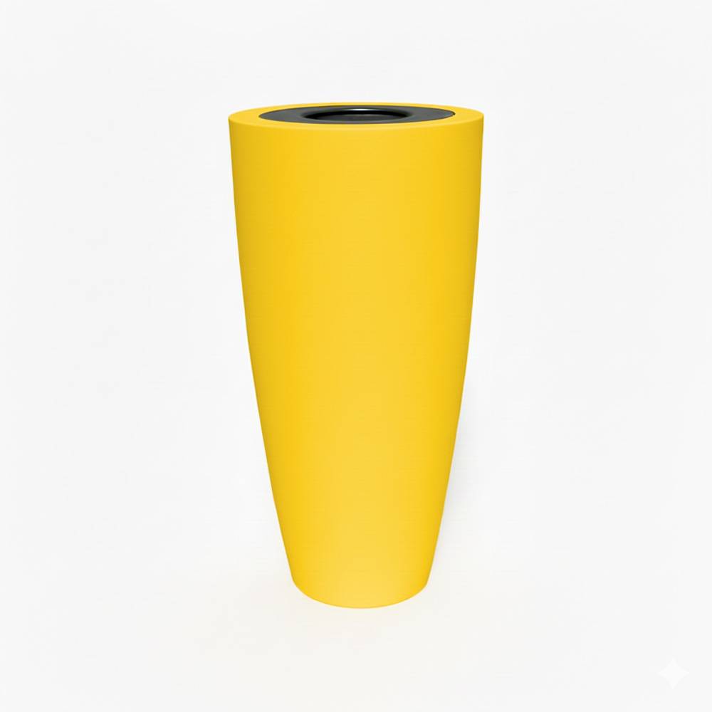 Pot de fleurs conique 200l delight - plast'up rotomoulage - Image 1