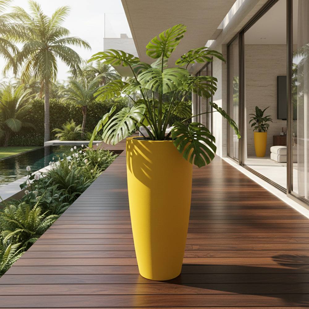 Pot de fleurs conique 200l delight - plast'up rotomoulage - Image 3