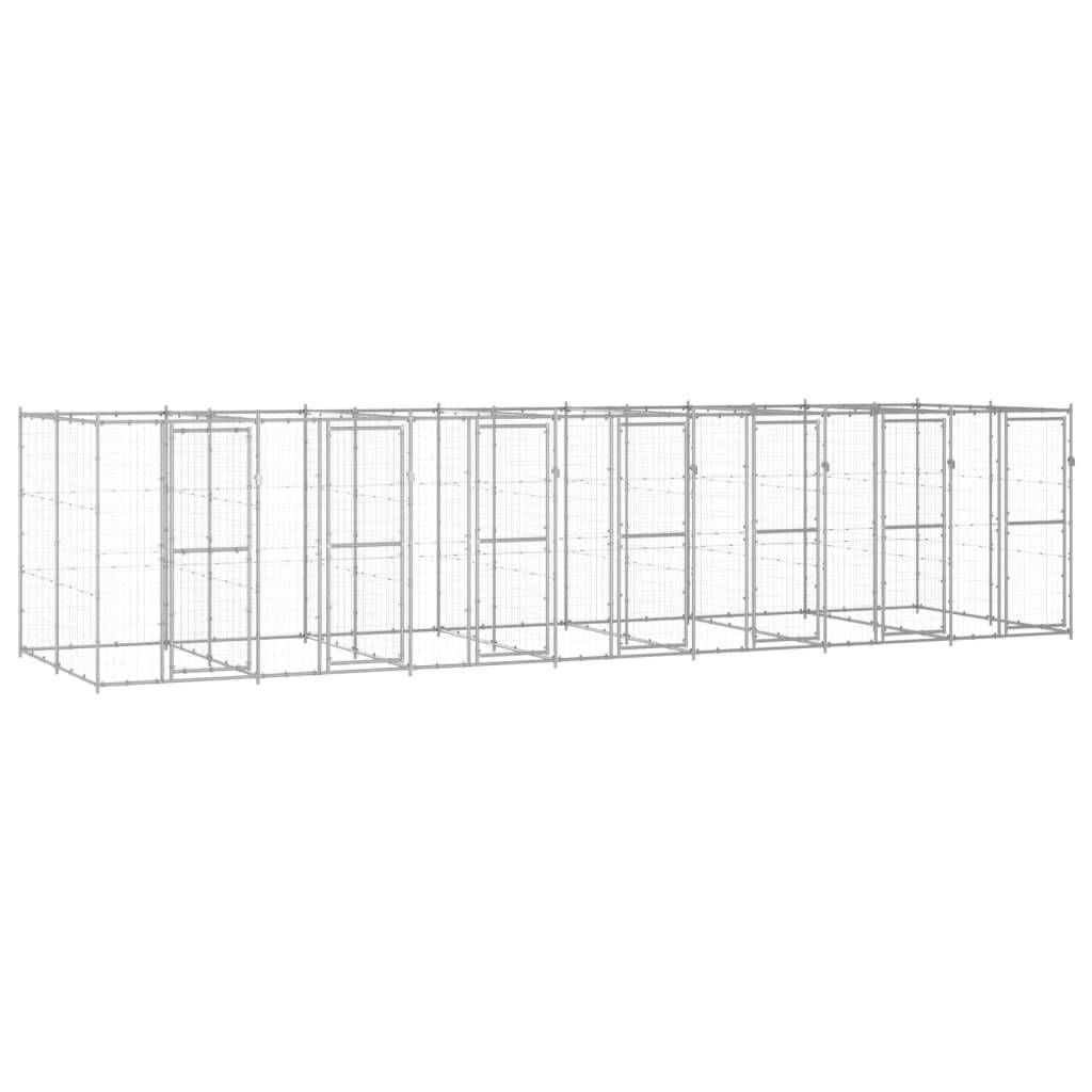 Vidaxl - Chenil extérieur Acier galvanisé 16,94 m² vidaXL 3082287 - Imagen 1
