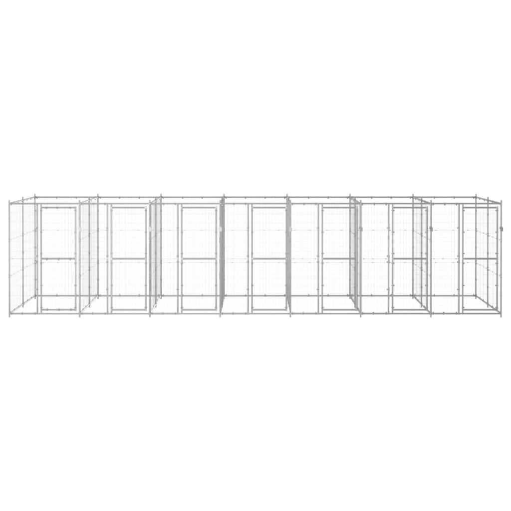 Vidaxl - Chenil extérieur Acier galvanisé 16,94 m² vidaXL 3082287 - Imagen 2