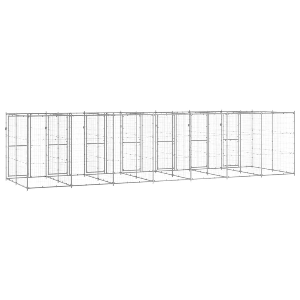 Vidaxl - Chenil extérieur Acier galvanisé 16,94 m² vidaXL 3082287 - Imagen 5