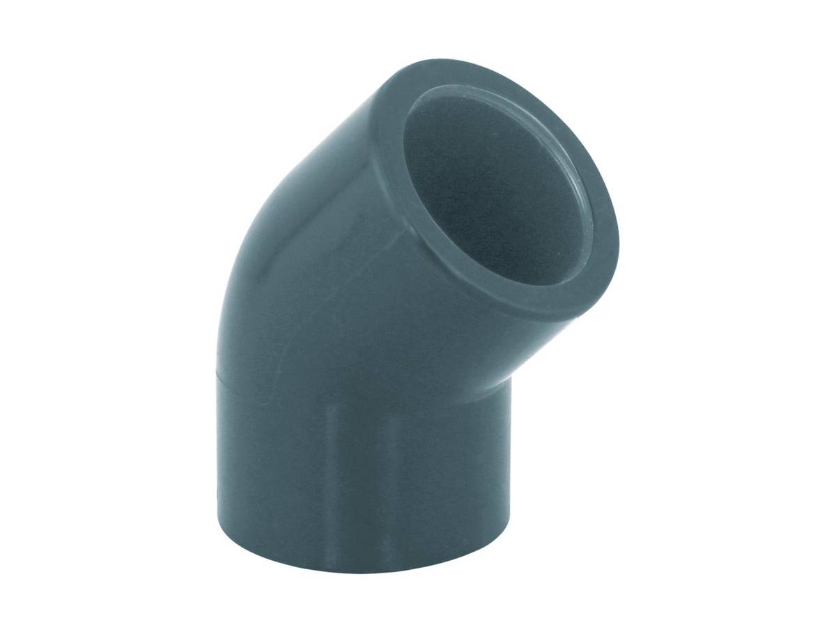 Fitt - Coude PVC pression 45° femelle Ø 50 mm - Fitt - Imagen 1