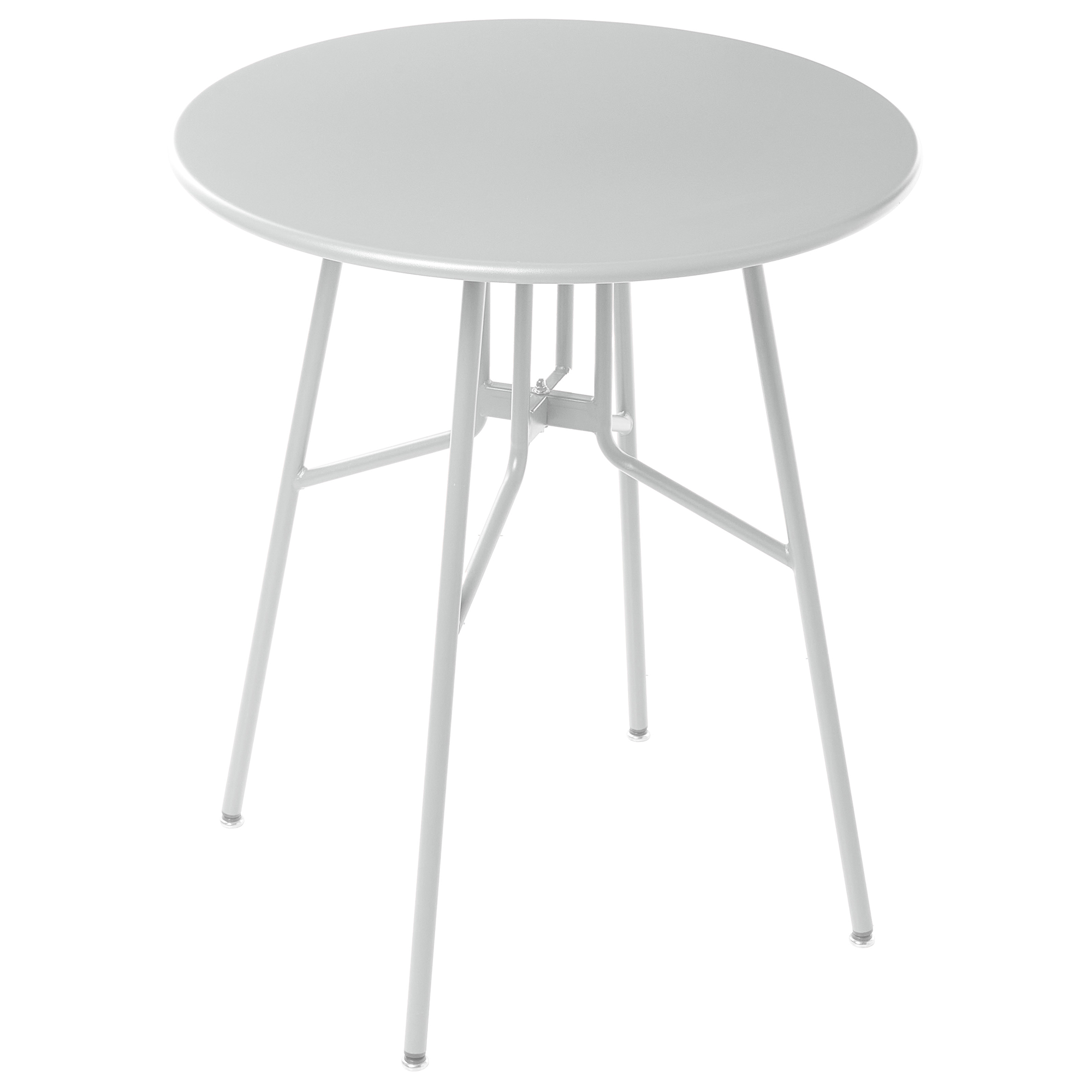 Table ronde, 4 Personnes Métal Gris TALTAL - Beliani - Image 1