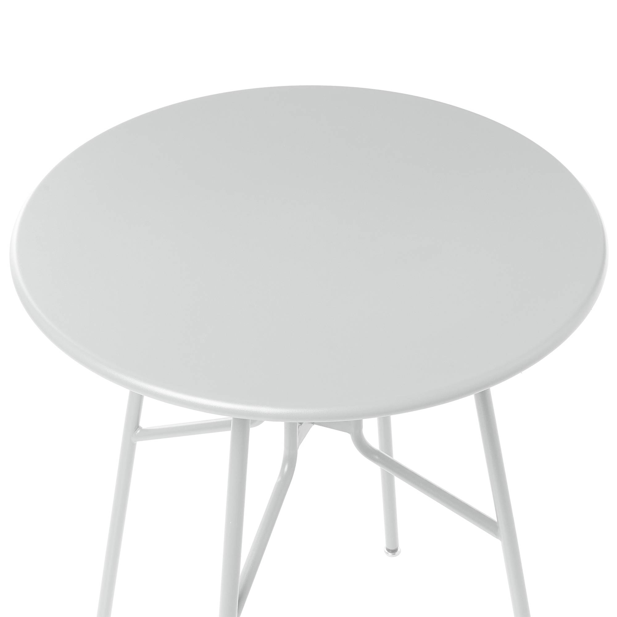 Table ronde, 4 Personnes Métal Gris TALTAL - Beliani - Image 4