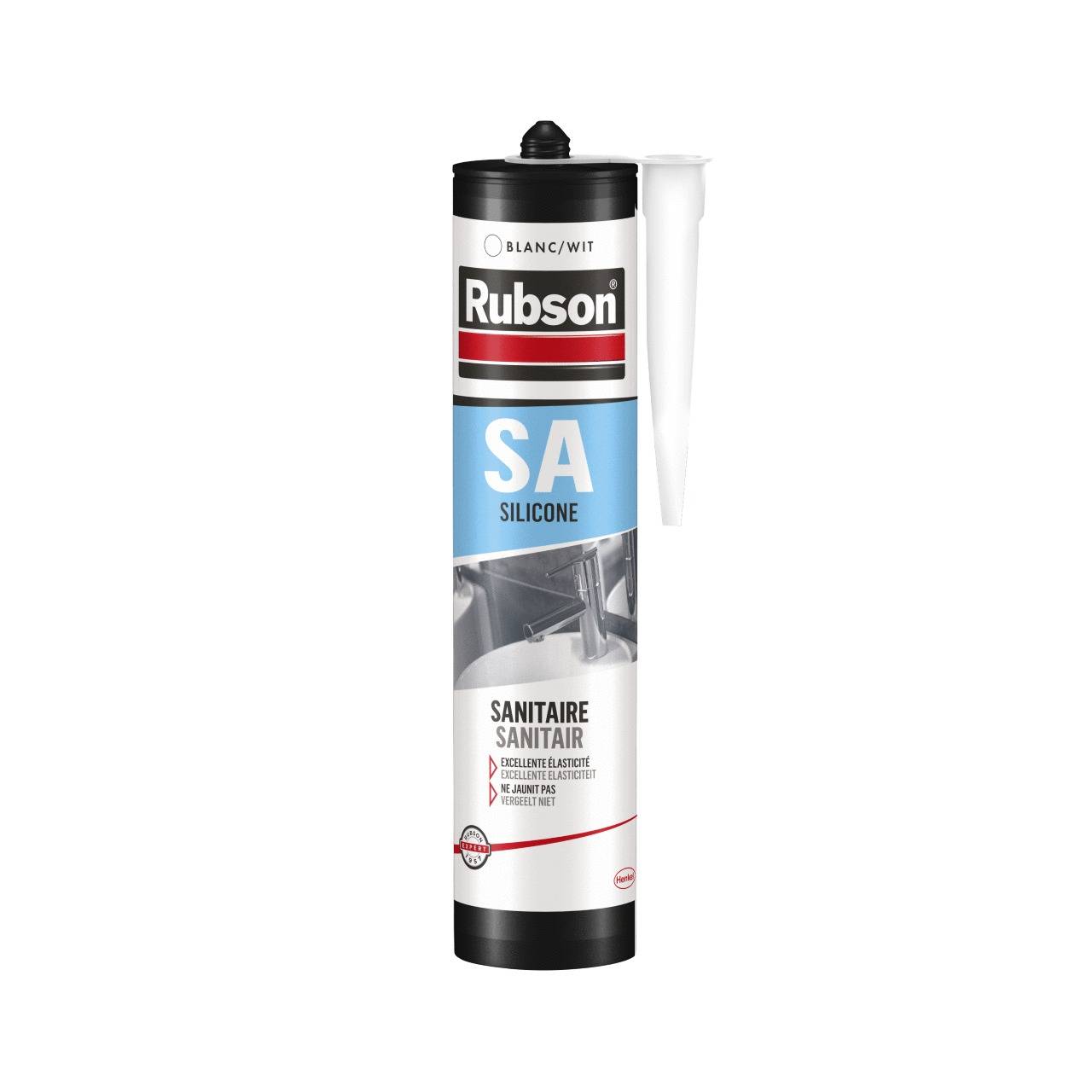 Rubson - Mastic silicone sanitaire blanc 300ml - RUBSON - 165170 - Image 1