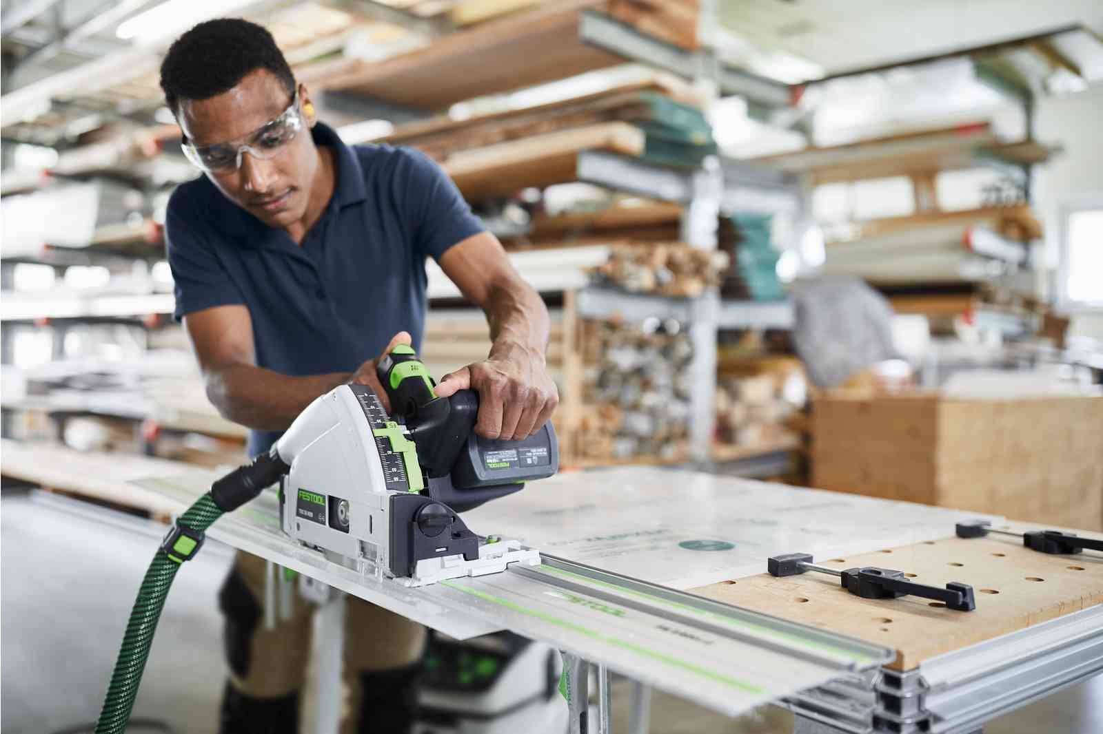 Festool - Scie plongeante sans fil TSC 55 5,0 KEBI-Plus/XL-FS - FESTOOL - avec 2 batteries 18V 5.0Ah - chargeur double - systainer - 577391 - Imagen 8