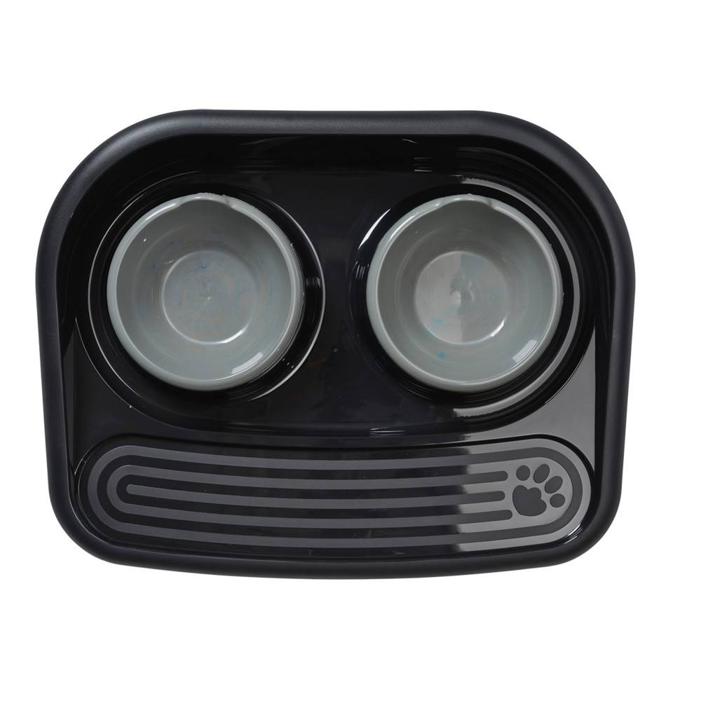 Savic - savic - Plateau repas 2 x 300 ML, noir pour chien ou chat - Imagen 3