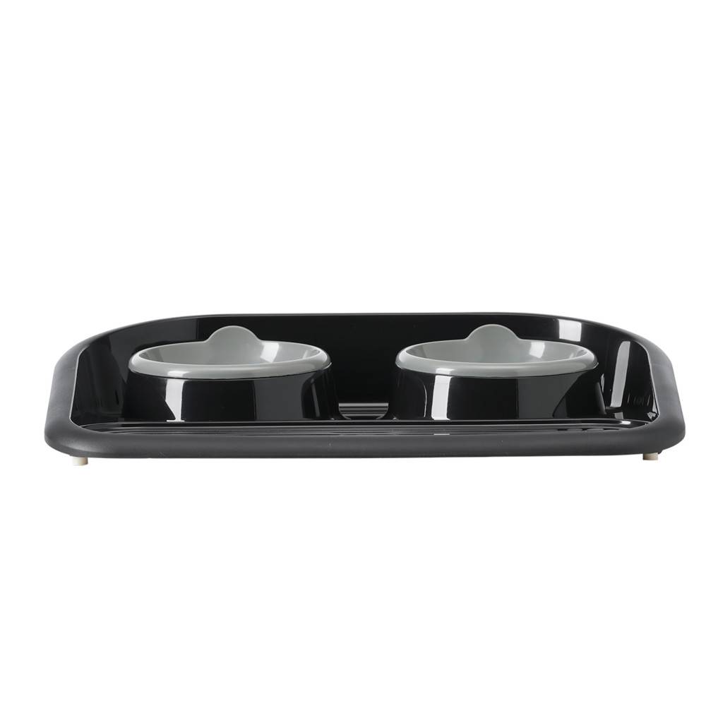 Savic - savic - Plateau repas 2 x 300 ML, noir pour chien ou chat - Imagen 4