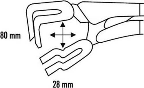 Pince-étau pour coupe ronde 280mm - FACOM - 503 - Image 2