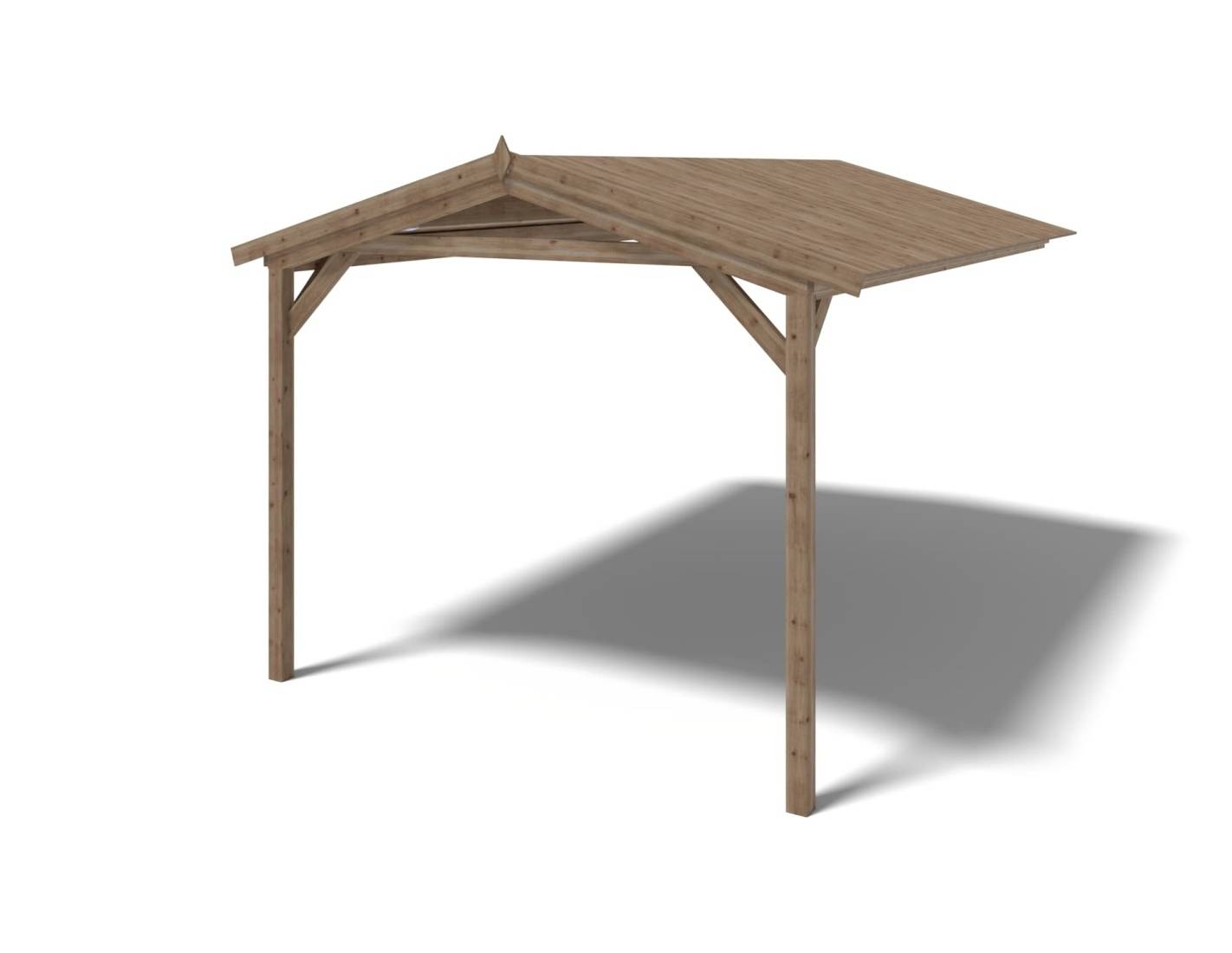 Altanka - Abri de jardin en bois - 1.5x3 m avec extension de 4x2.76 m - 15.56 m²- Traité - DOM673+DOS194 - ALTANKA - Image 5