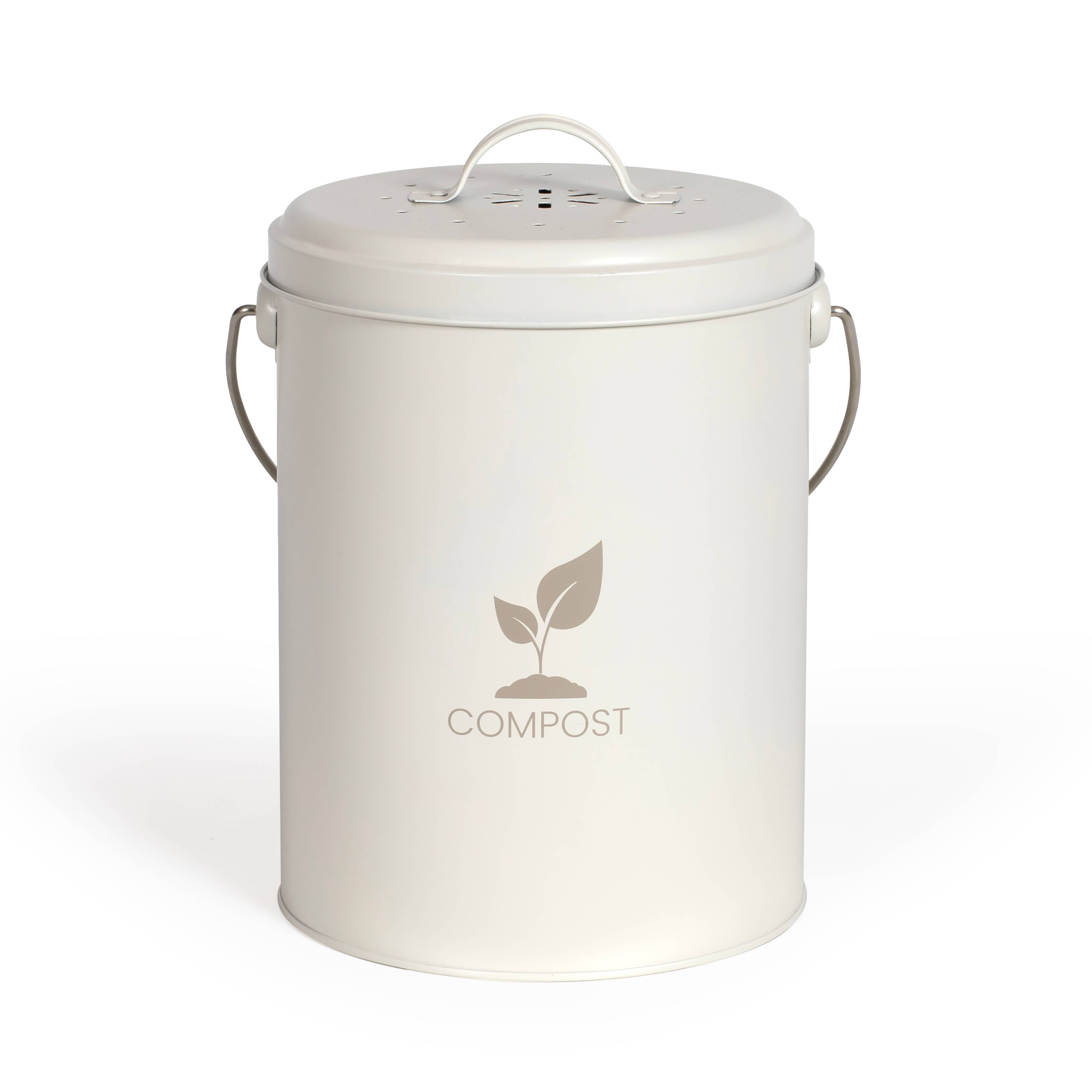 Livoo - Seau à compost de cuisine crème 6l MES154C Livoo - Image 1