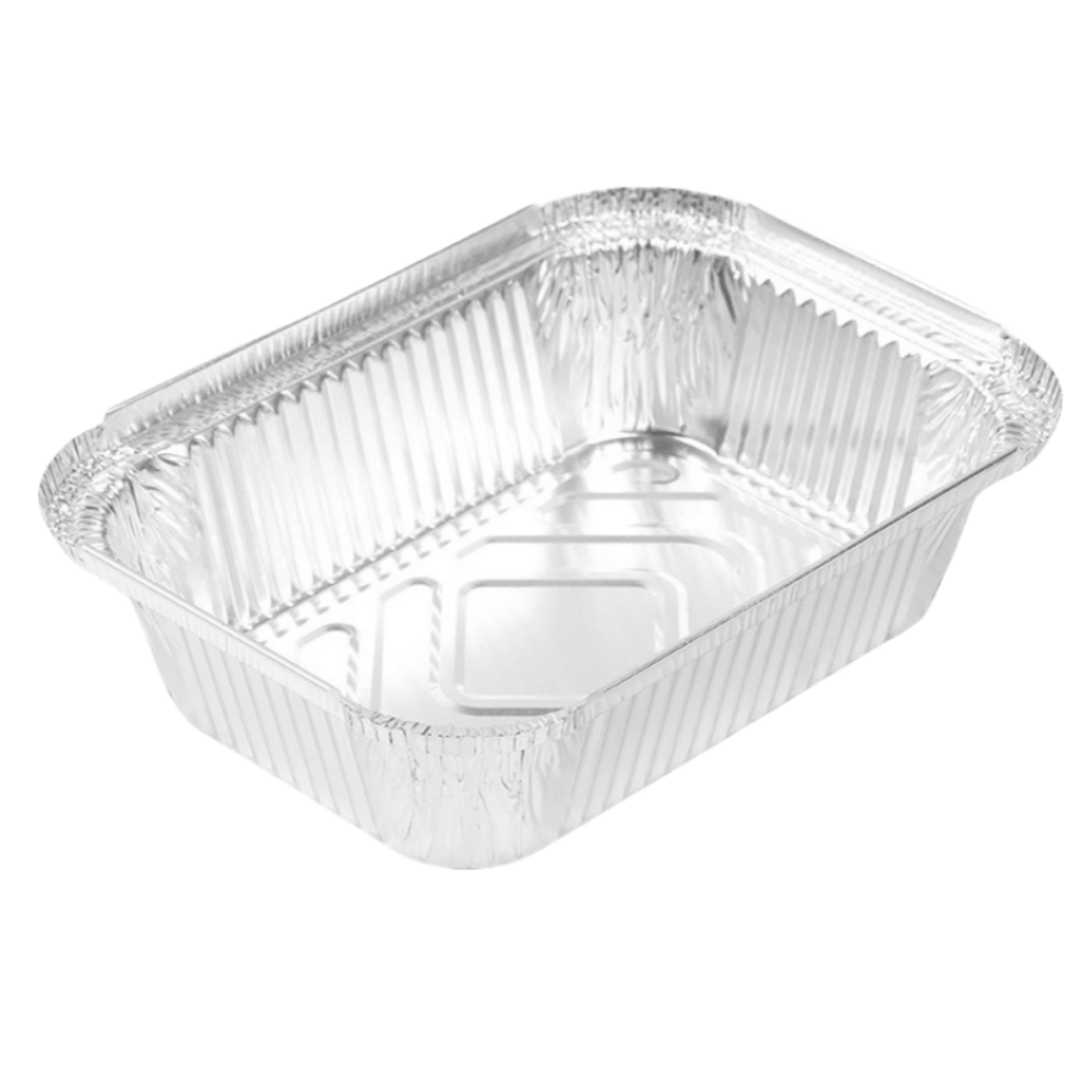 Lot de 30 Barquettes alu Jetables - 17,5x22 cm - 1000 ml - Pour barbecue et cuisson - DtopbuyAge - Image 1