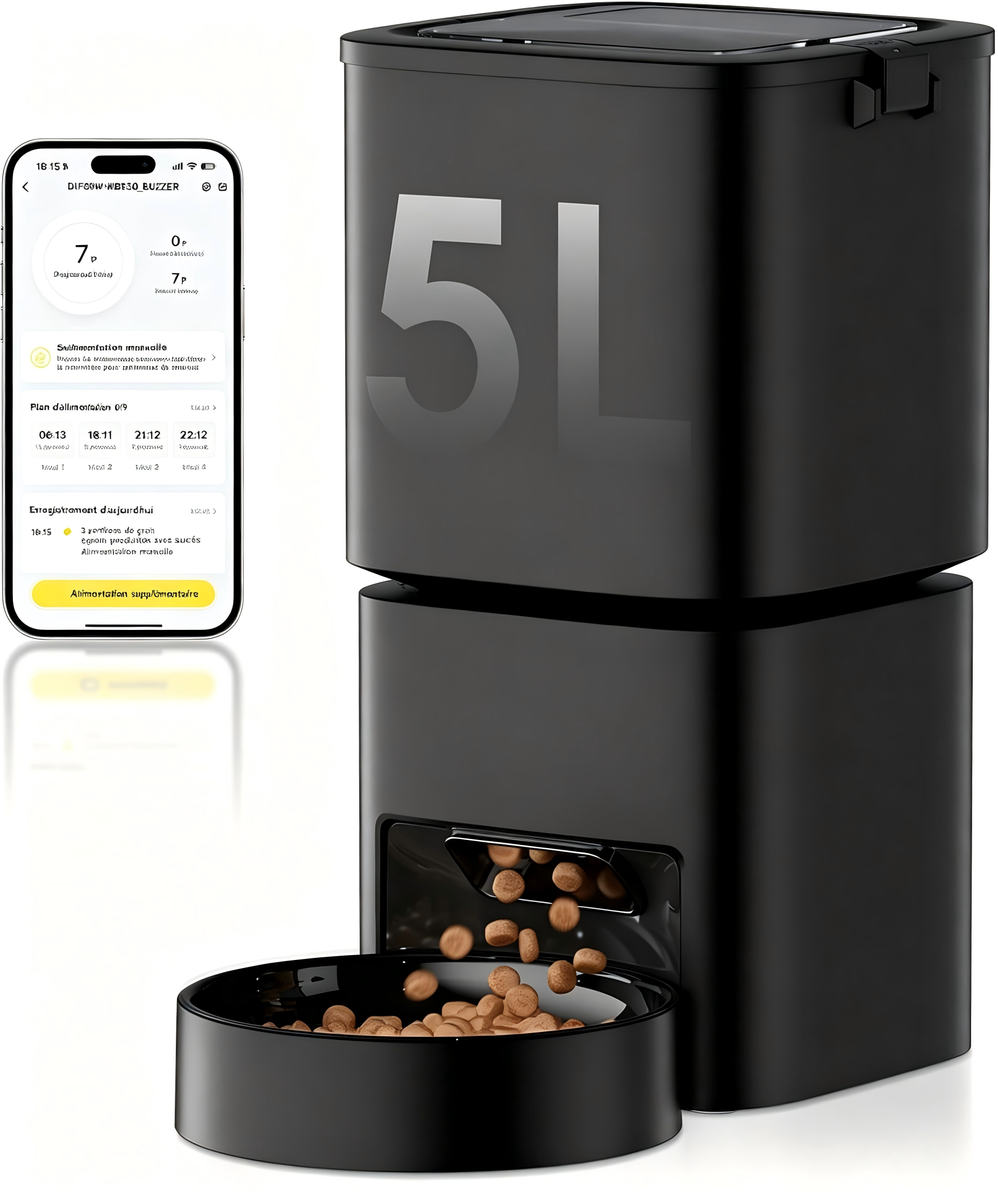 Sans Marque - Distributeur automatique de nourriture pour chats grande capacité. DUDUPET