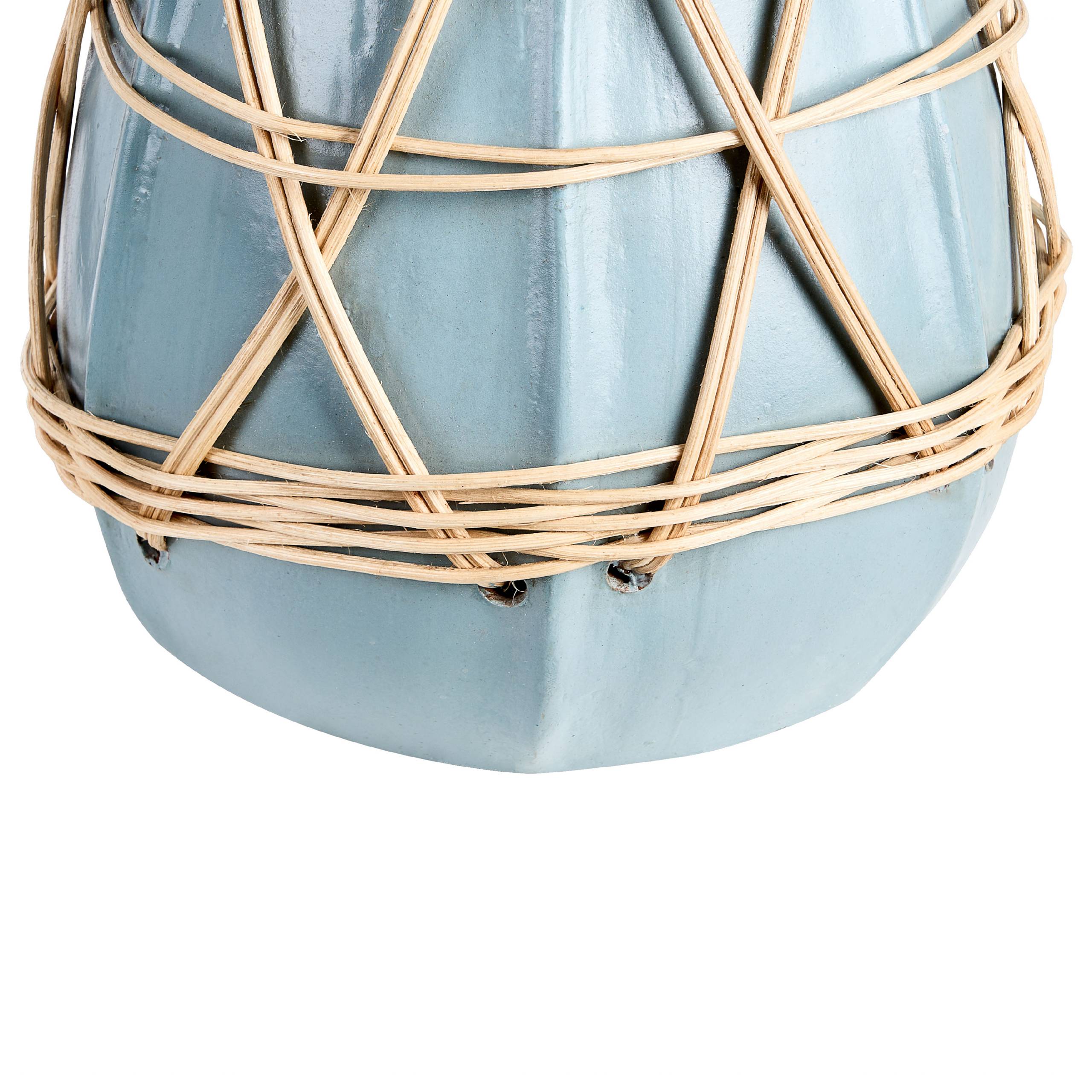 Beliani - Vase décoratif Terre cuite Bleu KAMERING - 22x22x27- Beliani - Image 6
