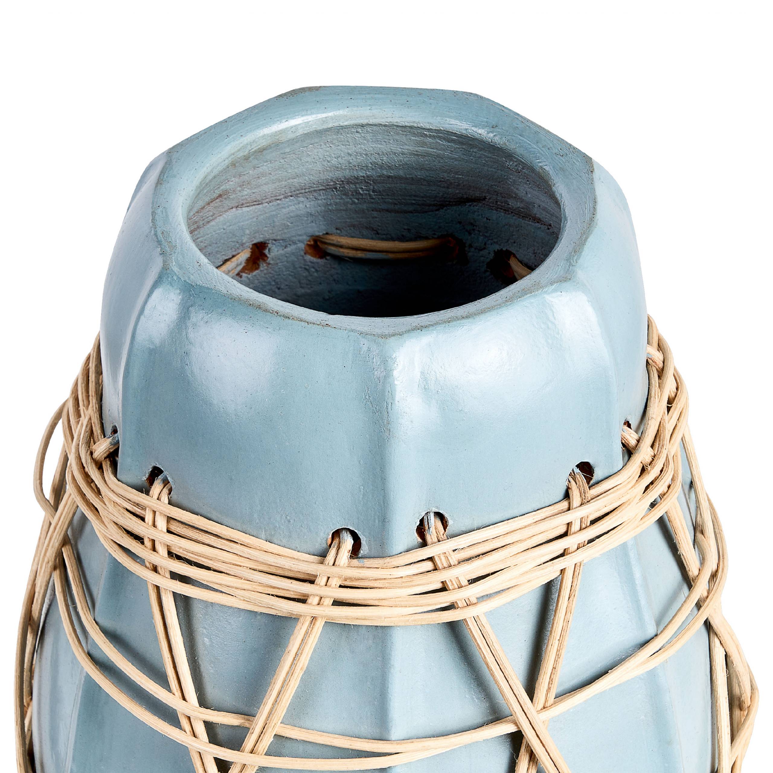 Beliani - Vase décoratif Terre cuite Bleu KAMERING - 22x22x27- Beliani - Image 5
