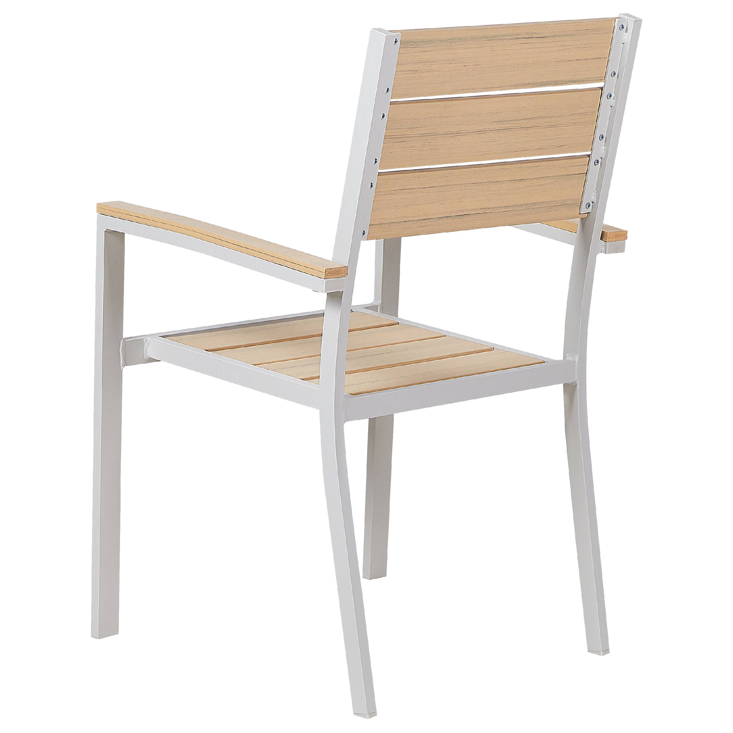 Beliani - Chaise de jardin Bois synthétique Beige PRATO - Beliani - Imagen 6