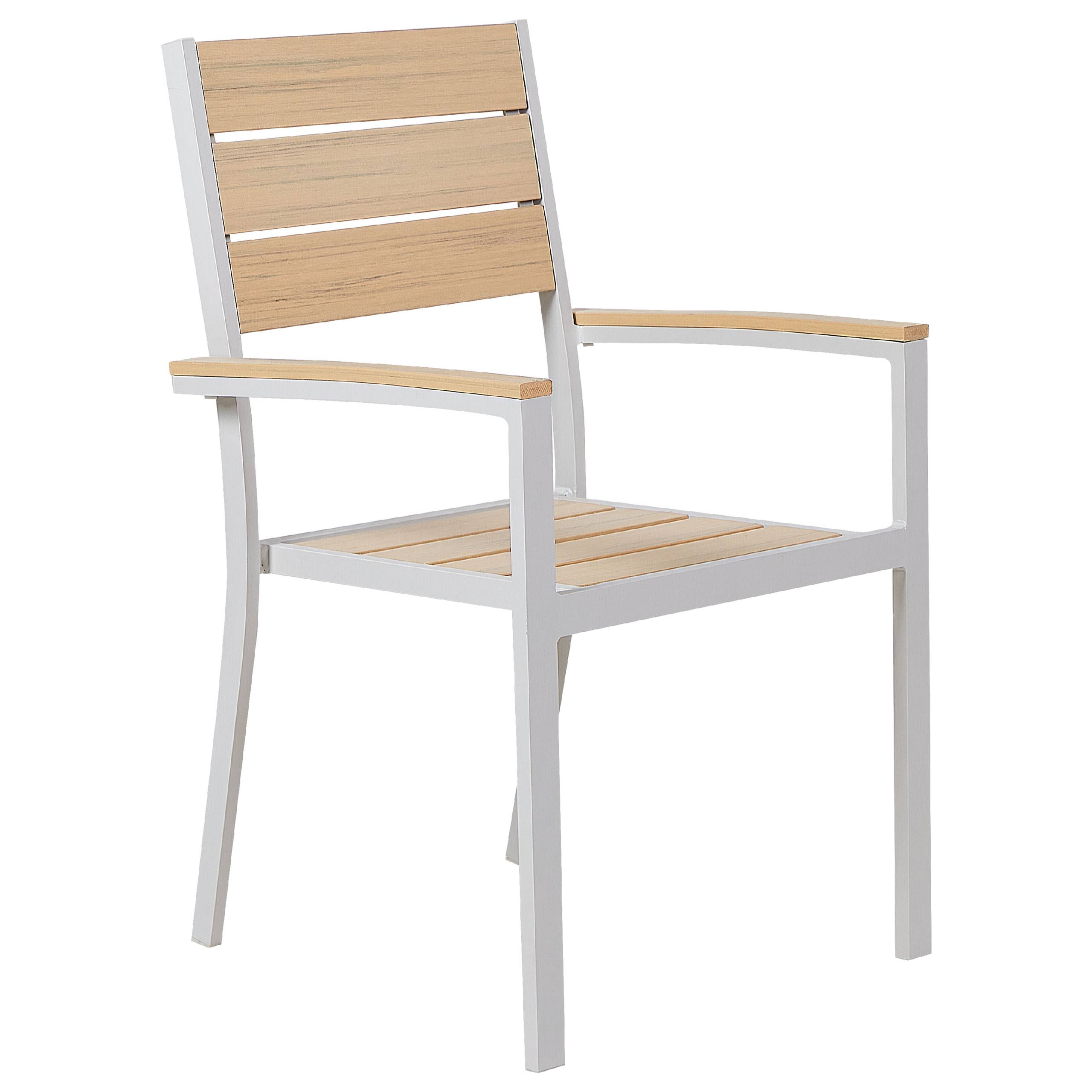 Beliani - Chaise de jardin Bois synthétique Beige PRATO - Beliani - Imagen 4