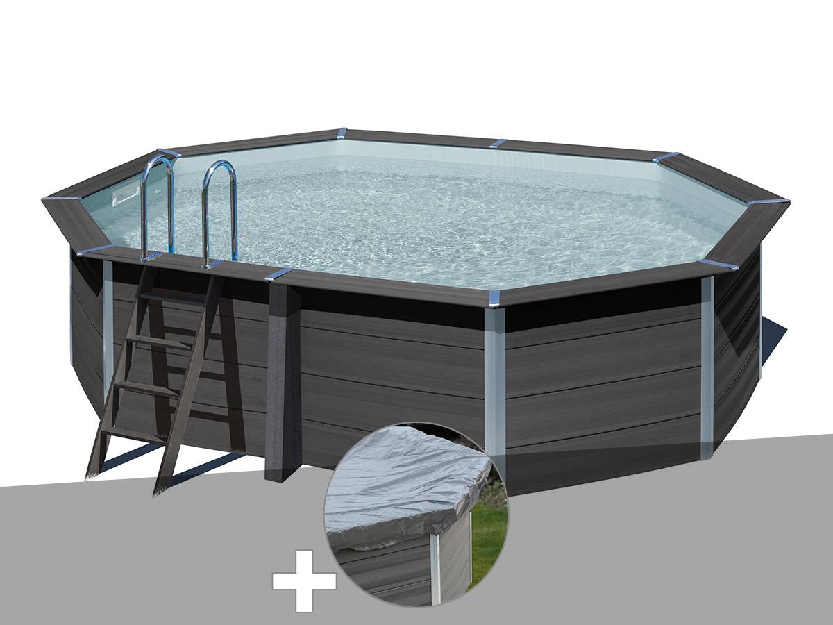 Gré - Kit piscine composite Gré Avant-Garde ovale 5,24 x 3,86 x 1,24 m + Bâche hiver