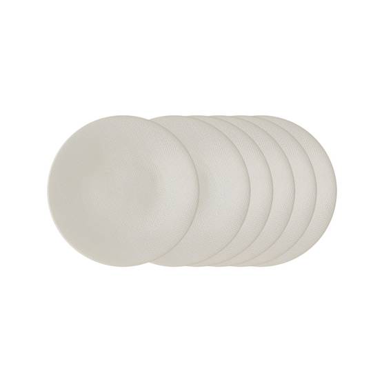 Table Passion - Assiette à dessert Vésuvio blanc 21 cm (lot de 6)
