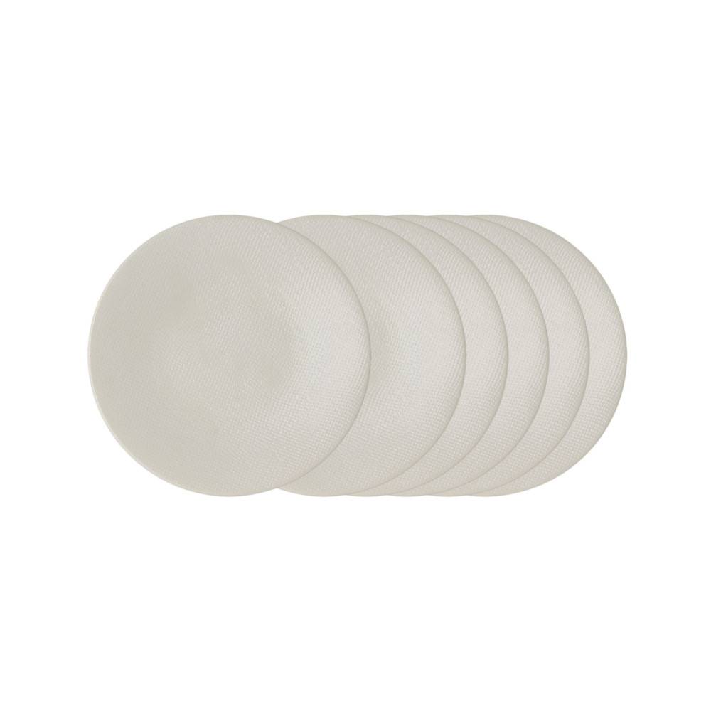 Table Passion - Assiette à dessert Vésuvio blanc 21 cm (lot de 6)