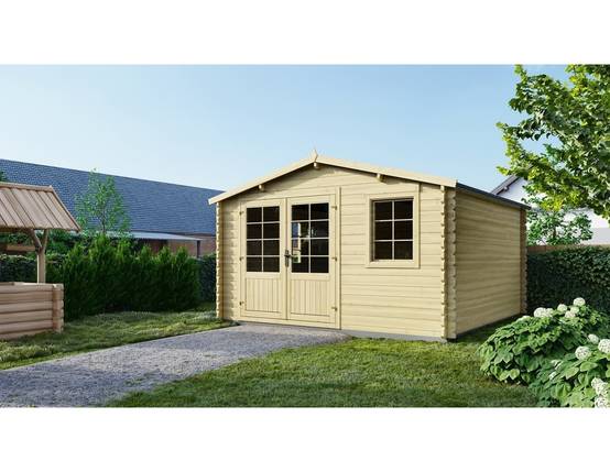 Altanka - Abri de jardin en bois - 15.21m2 - 3.9x3.9m - Ep. 40mm - Couleur: naturel - DOM658 - ALTANKA - Image 1