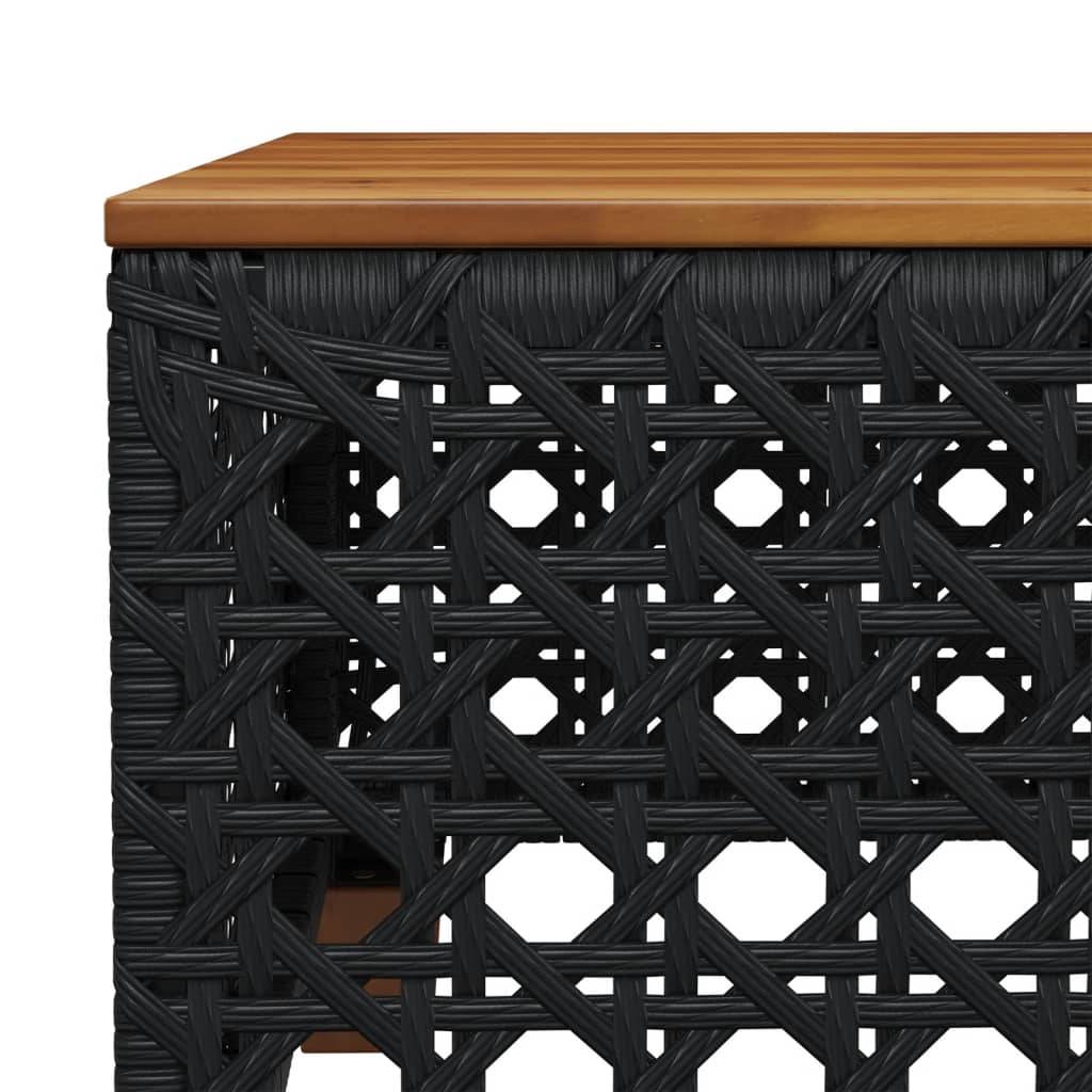 Vidaxl - Salon de jardin 8 pcs avec coussins noir résine tressée vidaXL 3261752 - Imagen 5