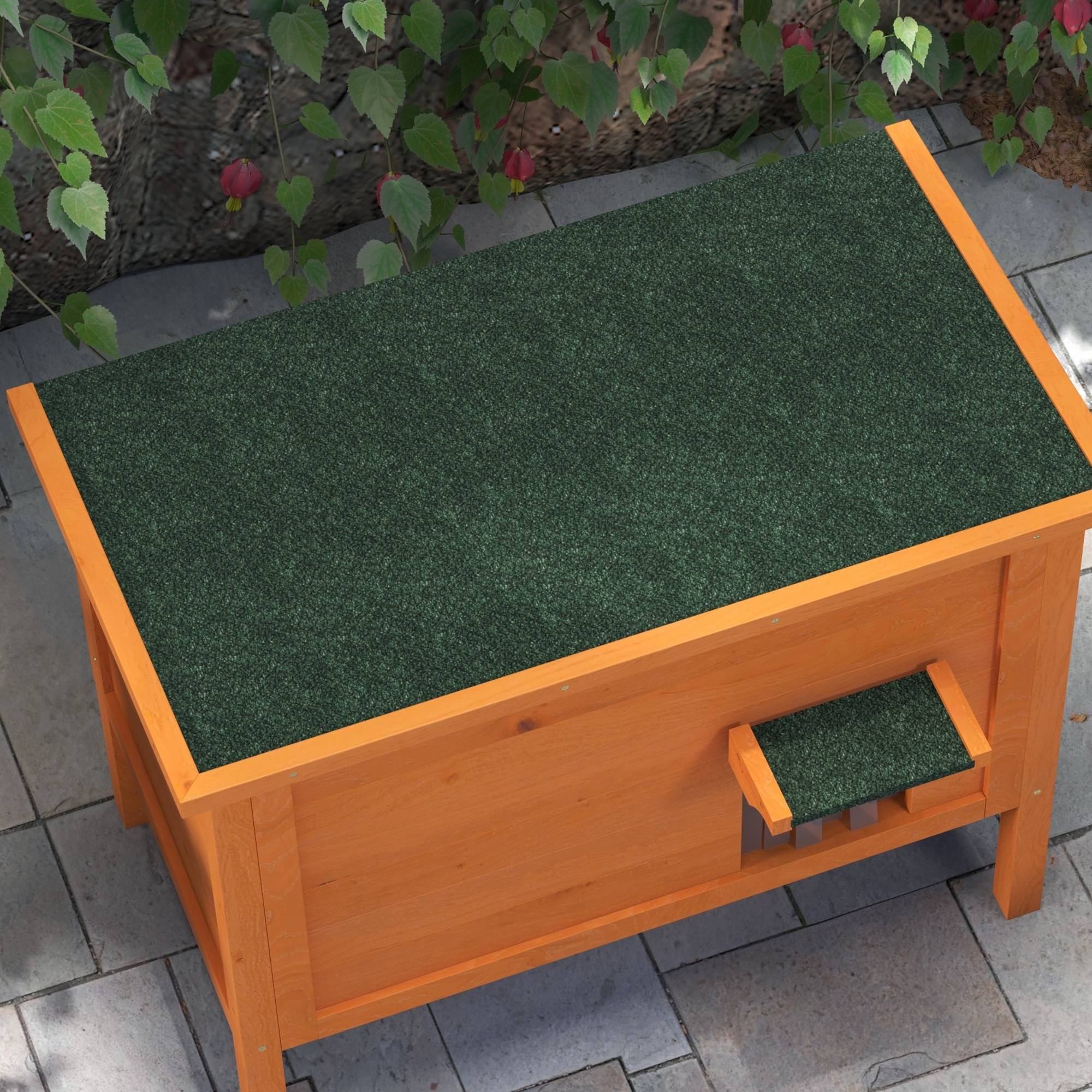 Niche pour chat bois orange et vert 85 x 50 x 68.5 cm - PANGIVO - Image 10