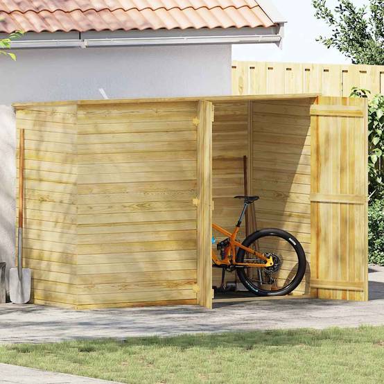 Vidaxl - Abri à vélo de jardin 232x110x170 cm Bois de pin imprégné vidaXL 3059875 - Image 1