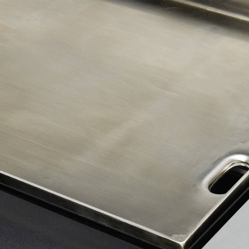 Brasero - Plancha Lola sur chariot - BRASERO - 3 feux à gaz - Plaque de cuisson Inox - 68,5 x 35,50 cm - 7,2 KW - Imagen 10