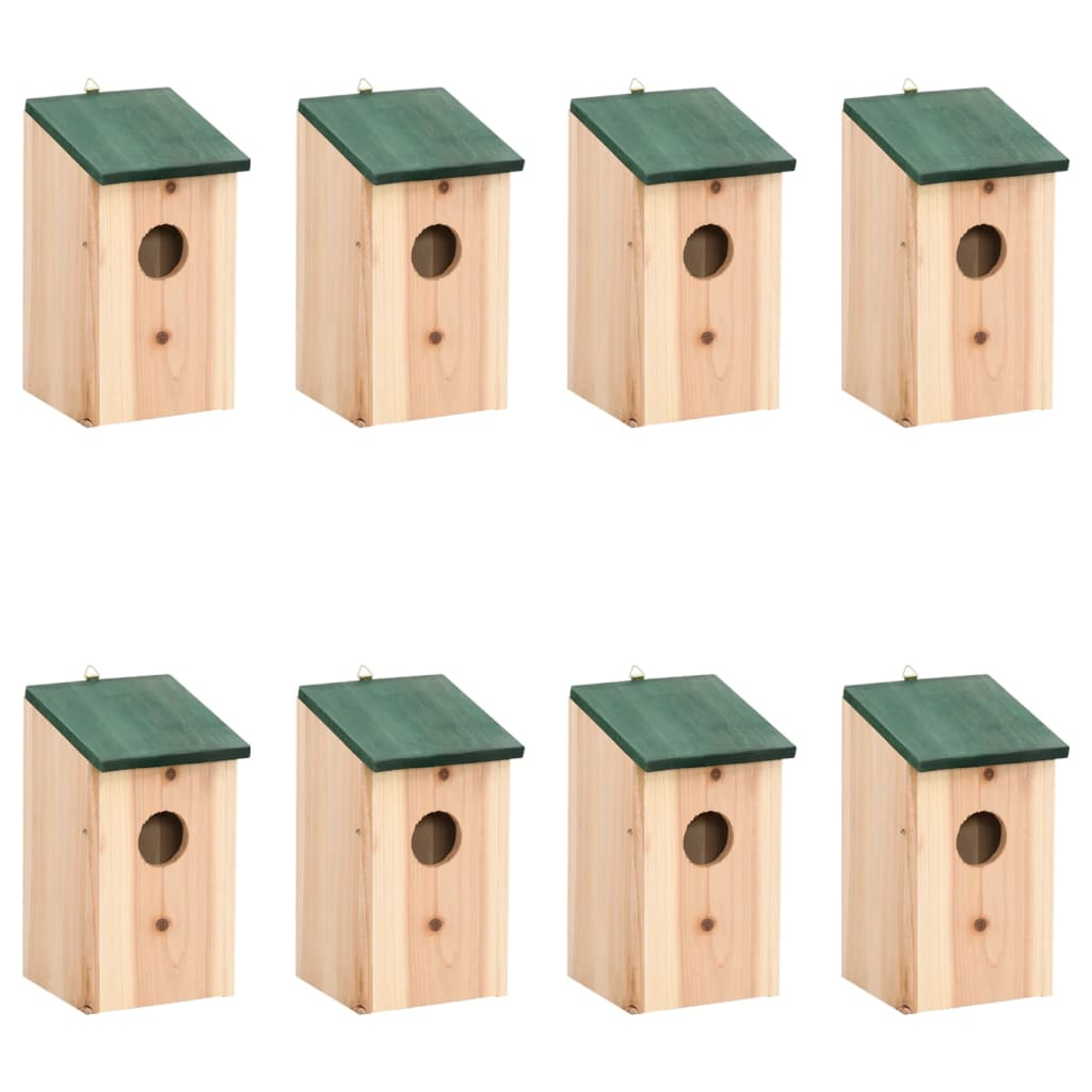 Vidaxl - Nichoirs 8 Pcs Bois 12X12X22 Cm - vidaXL - Image 2