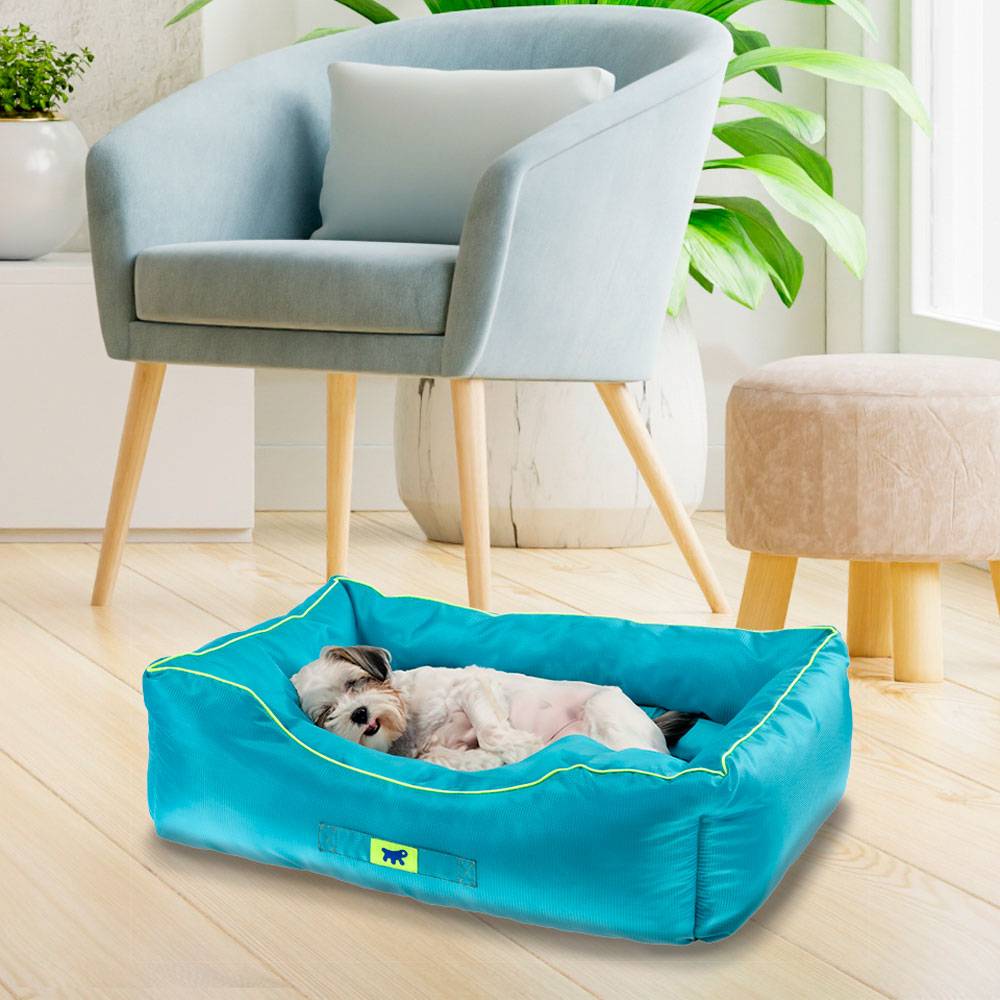 Ferplast - Ferplast Panier Chien Coussin Chien Petite taille Tissu anti-rayures Lavable en machine à 30°CMatelas pour chien imperméable 55 x 45 x 20 cm.Bleu - Imagen 3