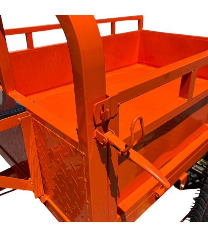 Remorque freinée 450 kg pour motoculteur toutes marques ridelles rabattables DAEWOO DATR145 - Image 7