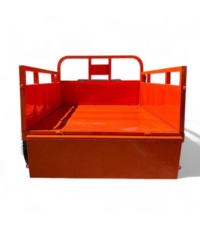 Remorque freinée 450 kg pour motoculteur toutes marques ridelles rabattables DAEWOO DATR145 - Image 9