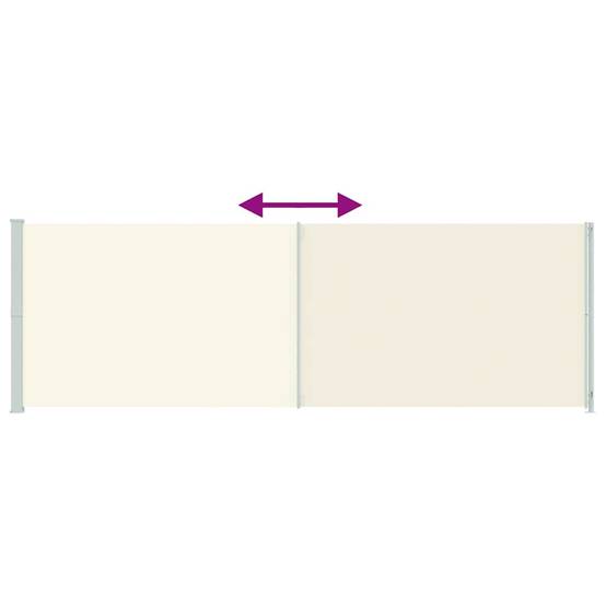 Vidaxl - Auvent latéral rétractable de patio 200x614 cm Crème vidaXL 317971 - Imagen 4