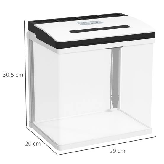 Sans Marque - Aquarium 43L en Verre Trempé avec Tapis de Protection Pour Poissons, Crevettes, Tortues, 50 x 30 x 30 cm, Transparent - Image 5