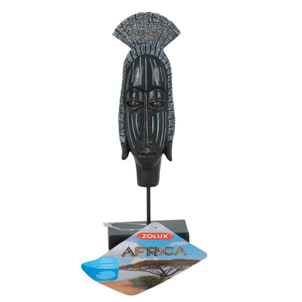 Zolux - Décoration Africa masque Femme  taille M. Aquarium. - Imagen 1