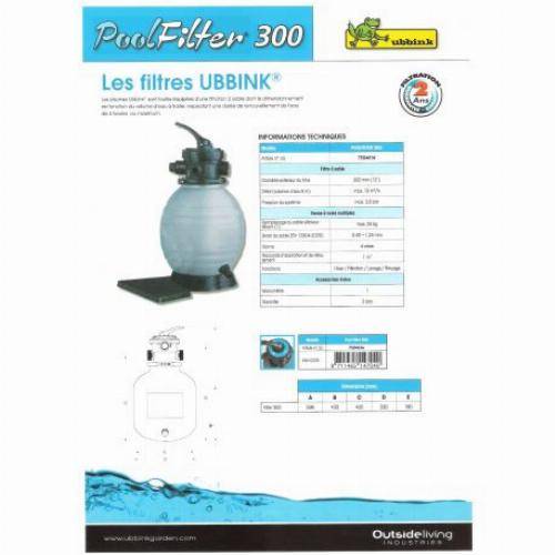 Ubbink - Filtre à sable POOLFILTER 300 - UBBINK - 7504616 - Imagen 3