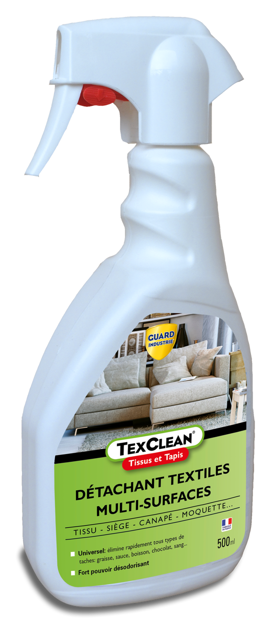 Détachant tissu TexClean 500ml Tissu Matelas Canapé et Tapis Détachant et Nettoyant Professionnel - Image 1