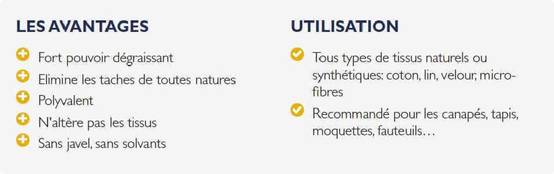 Détachant tissu TexClean 500ml Tissu Matelas Canapé et Tapis Détachant et Nettoyant Professionnel - Image 5