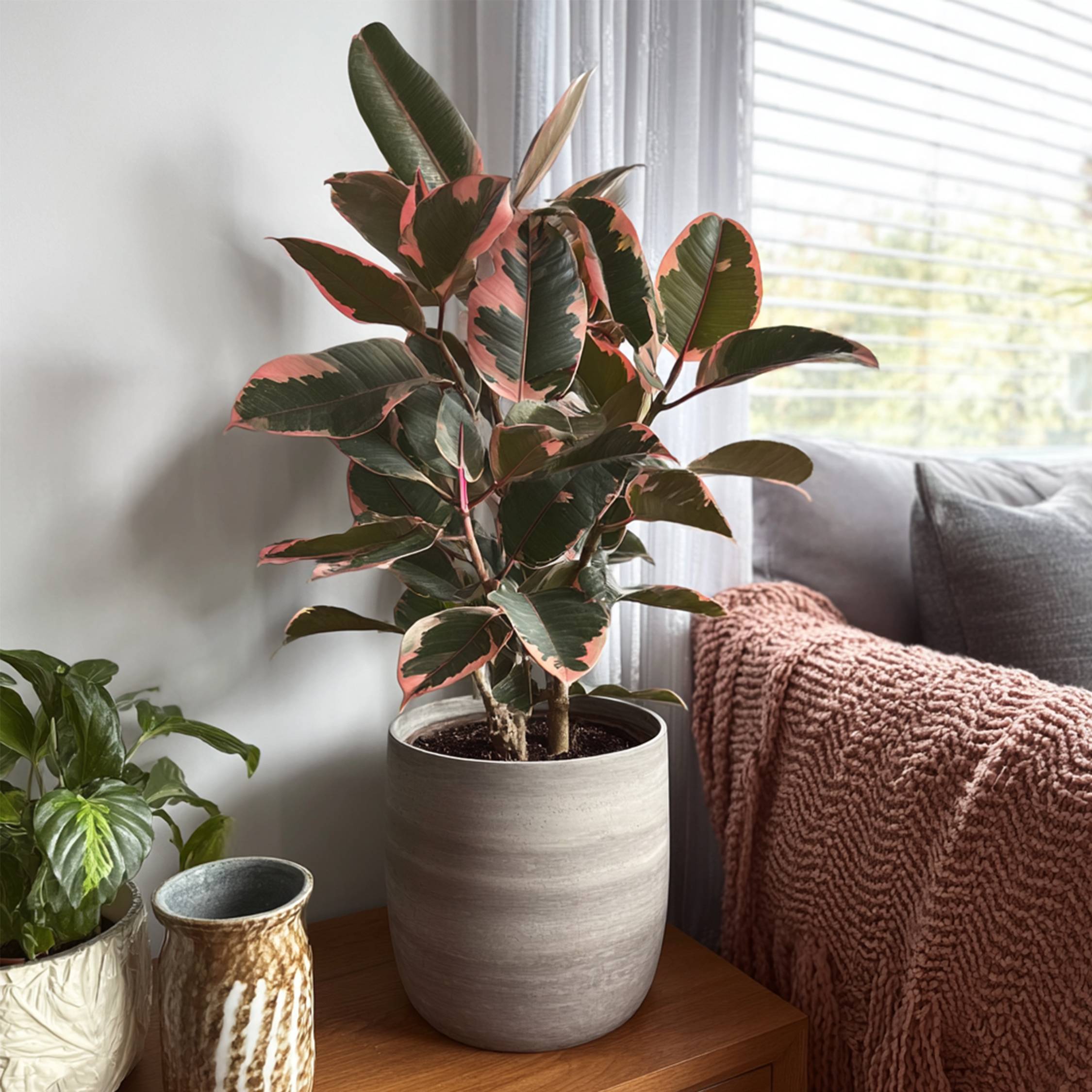 Plant In A Box - Caoutchouc - Ficus Elastica 'Belize' - Hauteur 75-100cm - ⌀24cm - Image 2