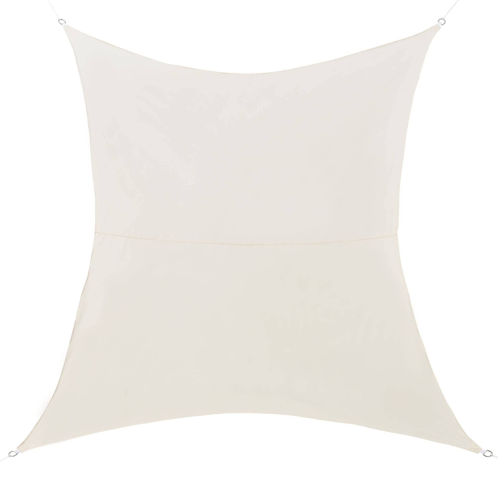 Helloshop26 - Voile d'ombrage toile d'ombrage toile de protection polyester polyuréthane 3x4 m beige - Imagen 1
