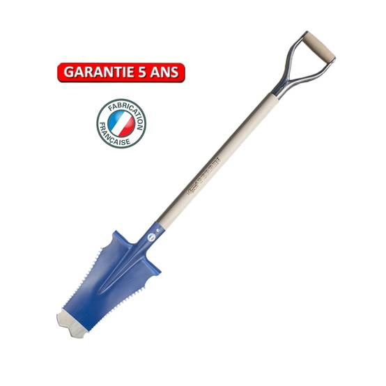 Outils Perrin - Bêche Caïman Pro 33 cm – manche poignée YD vernie – coupe racines