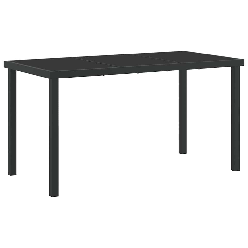 Ensemble de salle à manger de jardin acier et textilène blanc 140 x 70 x 73 cm, Poids:44.85kg - PANGIVO - Image 5