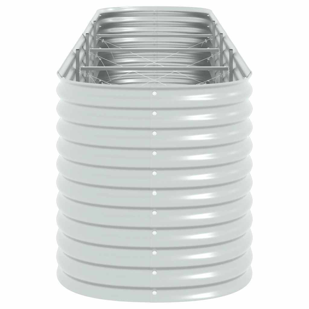 ComfortXL - Carré potager surélevé 400x80x81 cm acier galvanisé potager Argenté – ComfortXL Outdoor Living - Image 6