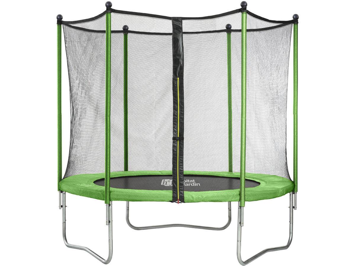 Trampoline "yoopi" - ø 3.05 M - Avec Filet + échelle + Couverture + Kit D'ancrage -habitat Et Jardin - Image 2