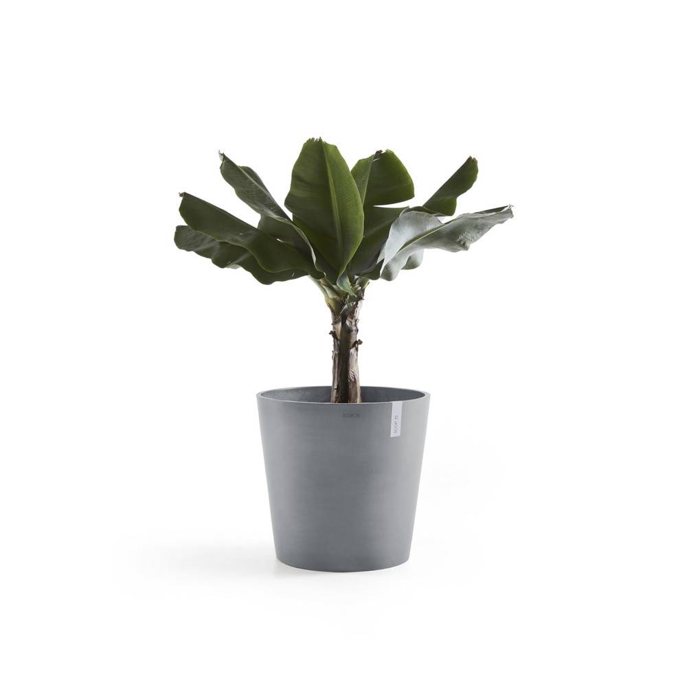 Ecopots - Pot Rond Amsterdam 50 Bleu Gris + réservoir d'eau - Ø 50 x H. 43,8 cm - 62 L ECOPOTS - Imagen 3